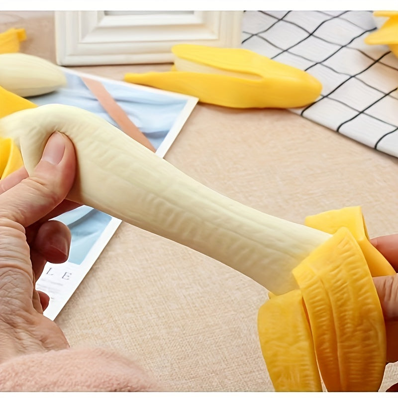 Banana Pinch Toy Venting Banana Toy Prank Decompression Table Toys