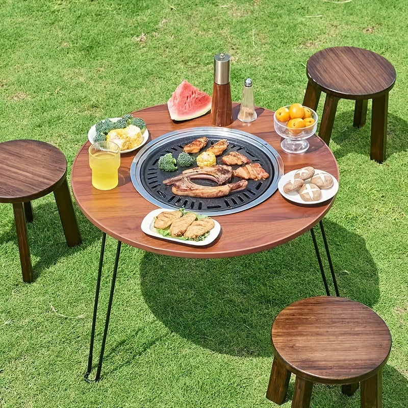 Portable Folding Stove Table for Camping Outdoor Barbecue
