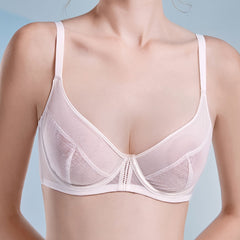 Push-Up Bra Unlined Solid Comfy & Breathable Women's Lingerie