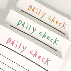 50-Sheet English List Striped Notepad