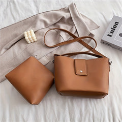 Minimalist Shoulder Bag with Purse for Work