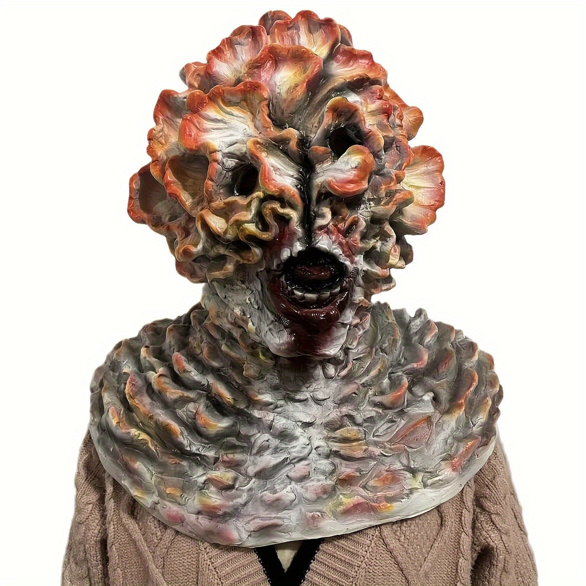 Scary Mushroom Clickers Mask Cosplay Full Head Horri Overhead Mask
