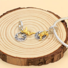 1Pc Turtle Dolphin Elephant Charm Alloy Pendant Beads