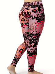  High Rise Leopard Print Leggings