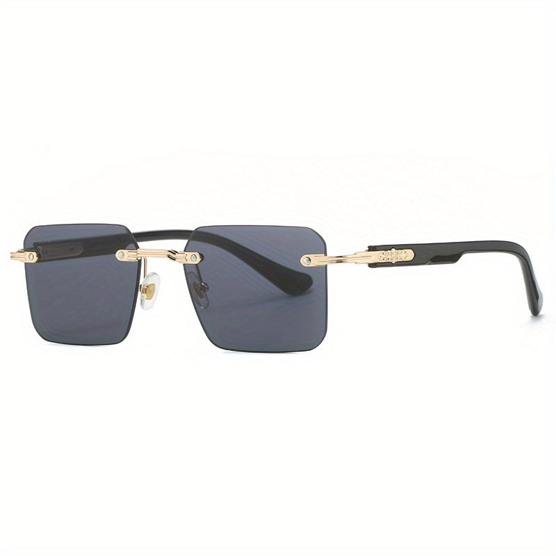 Men's Rimless Sunglasses | Street Photography & Parties