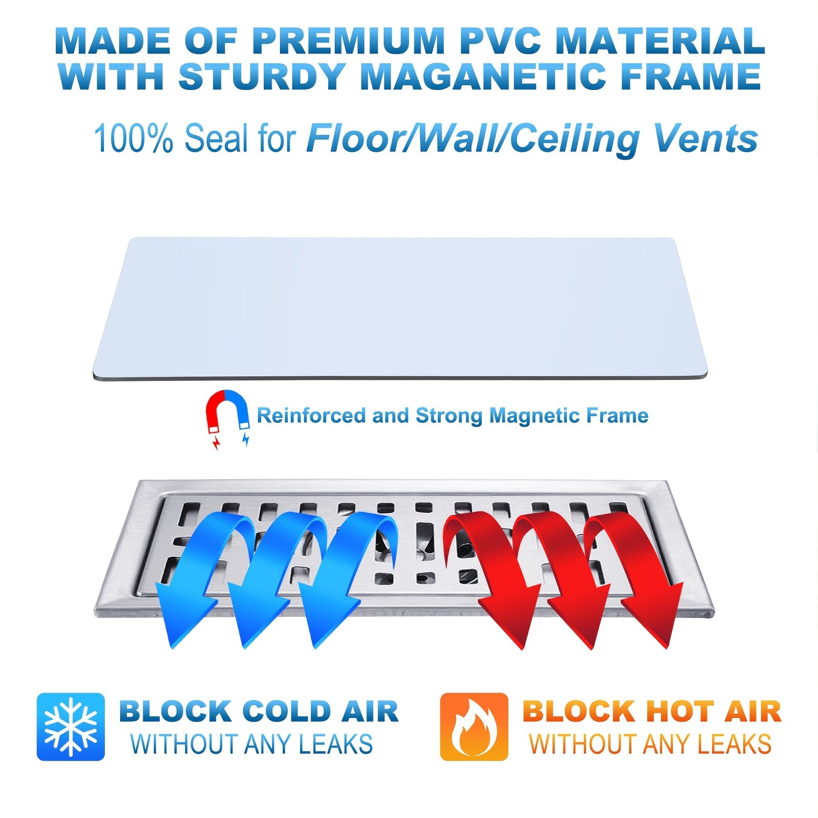 5pcs Strong Magnetic Vent Covers 16x25 For Complete Seal