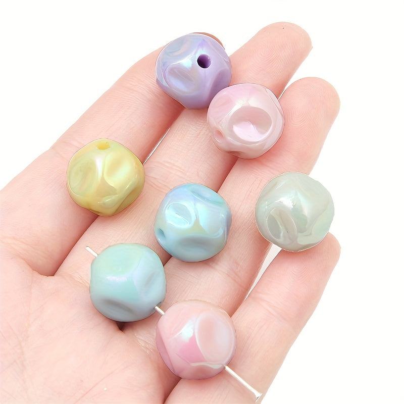 10pcs Acrylic Colorful Fig Pattern Beads Straight Hole DIY Mobile Chain