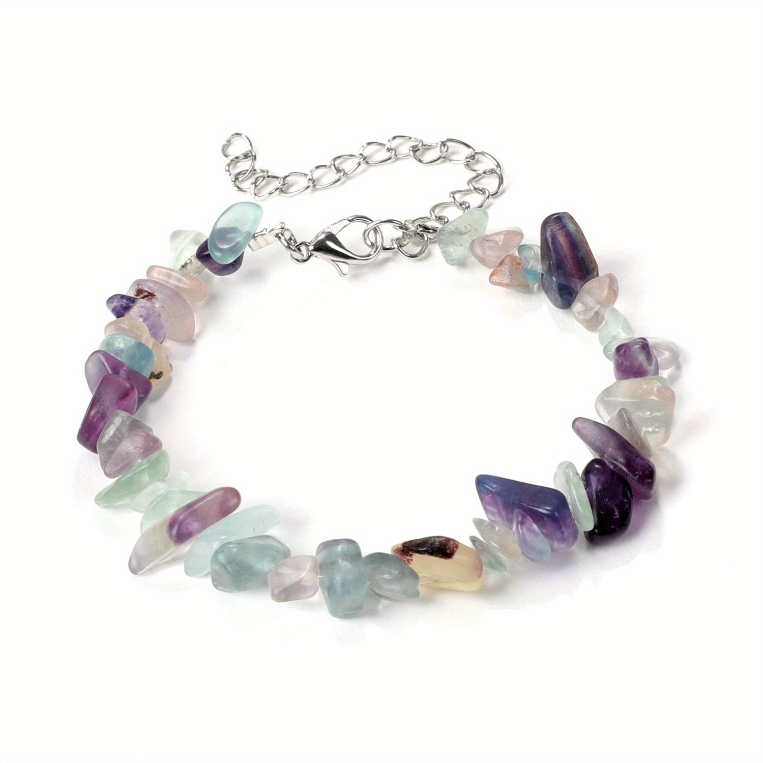Natural Crystal Stone Irregular Bohemian Style Bracelet