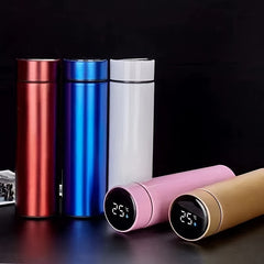 500ml Vacuum Insulated Stainless Steel Water Cup LED Display Touch Temp Sensor