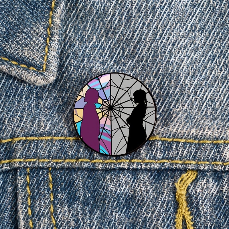 Gothic Style Character Brooch Clothes Backpack Pin