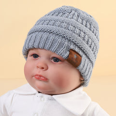 3pcs Sport Windproof Knit Winter Beanie Hat Boys Girls