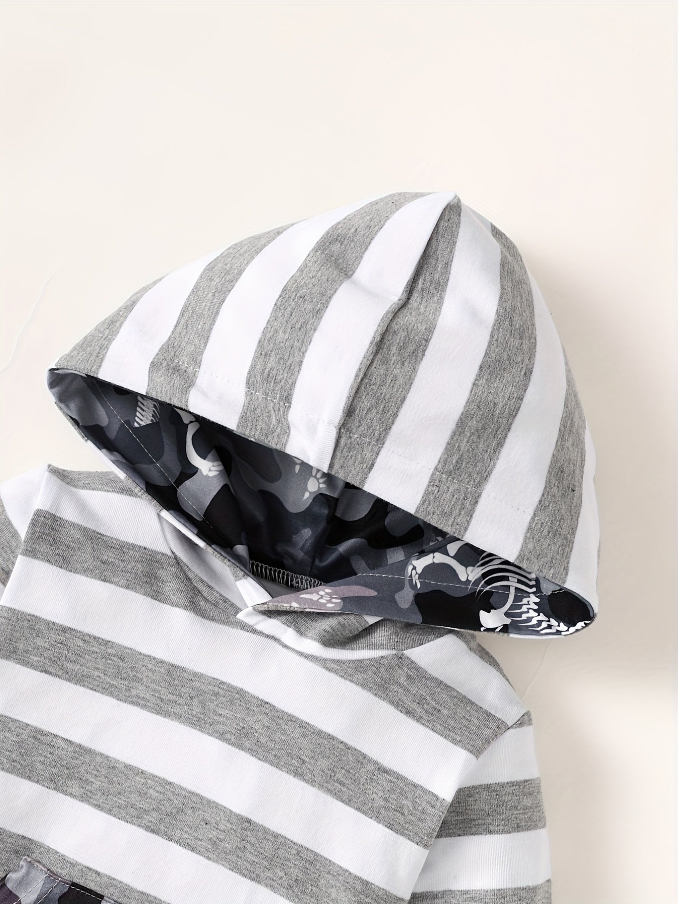 Hooded Rompers & Pants Set for Baby Boys