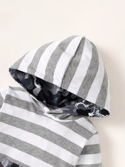 Hooded Rompers & Pants Set for Baby Boys
