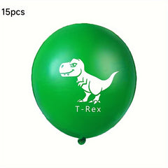 12" Dinosaur Themed Latex Balloon Set for Birthday Party Decorations