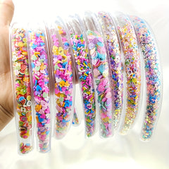 Kids Transparent Sequin Hair Hoop Sweet Hair Accessories
