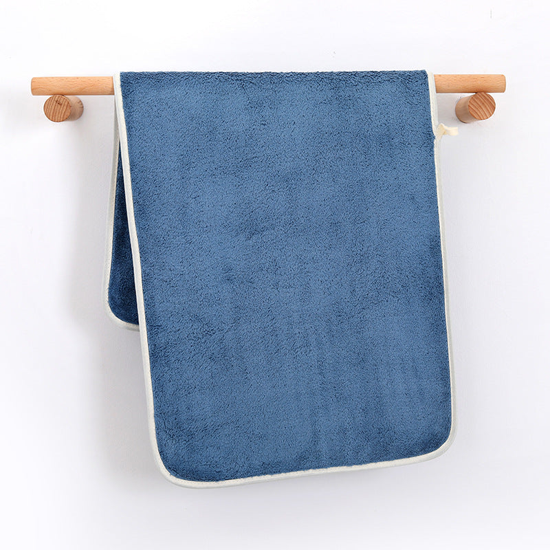 Soft Coral Velvet Hand Towel for Adults, Absorbent Face Wash Cloth, 71x12x35cm
