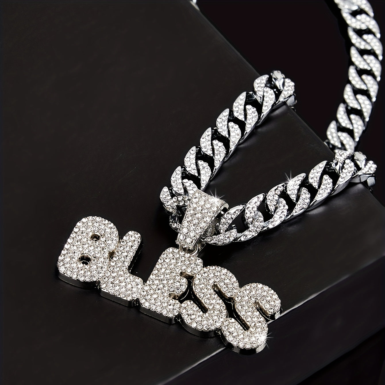Bless Pendant Women's Hip Hop Cuban Chain Fine Jewelry