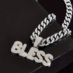 Bless Pendant Women's Hip Hop Cuban Chain Fine Jewelry