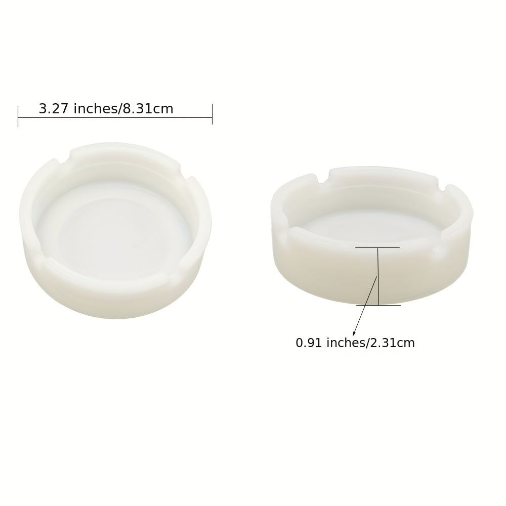 Luminous Silicone Ashtray Resists Temperatures Soft Portable Round Ashtray