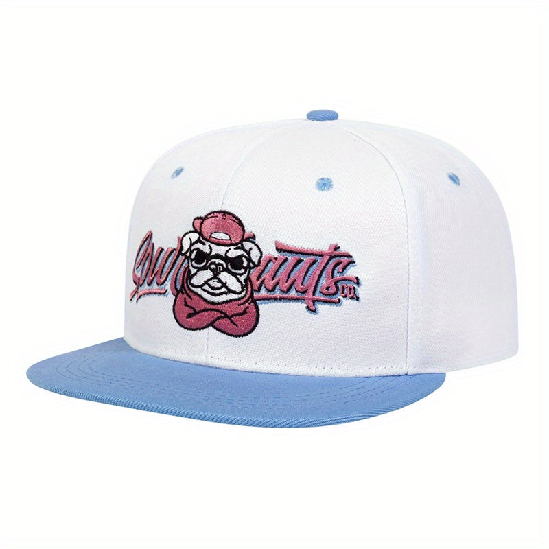 Men's Shar Pei Hip Hop Flat Brim Hat
