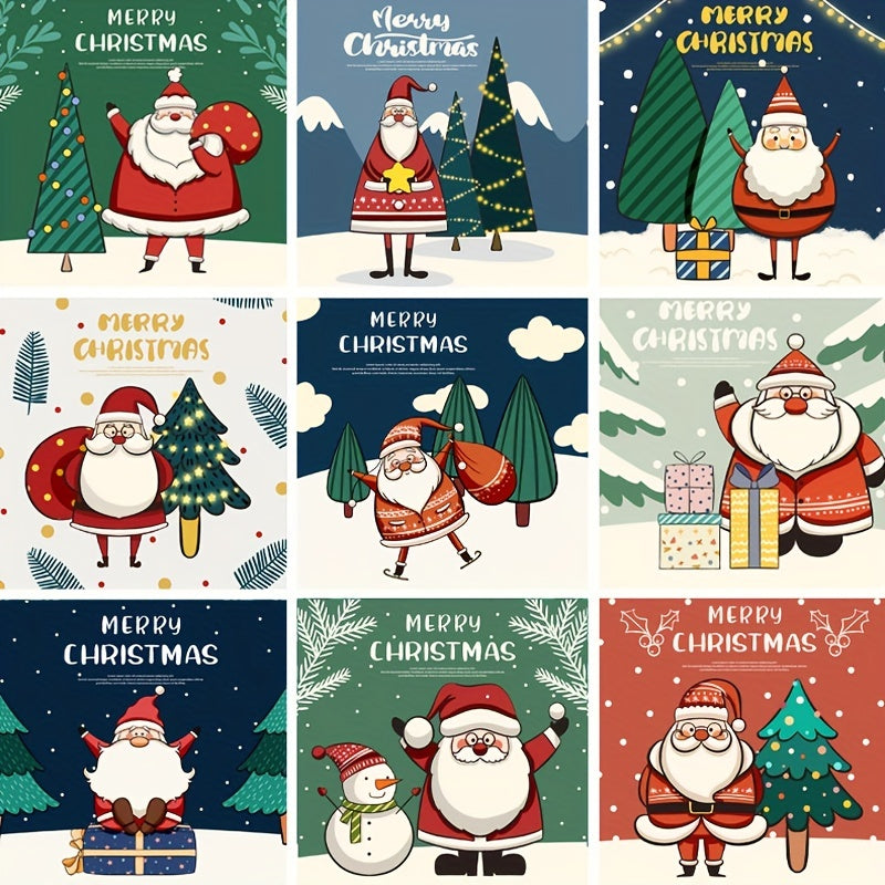 30pcs Christmas Greeting Cards - Various Designs Xmas Postcard No Marks Back
