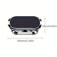 360 Rotation Magnetic Car Phone Holder Metal Magnet Car Mount Mobile Phone Holde