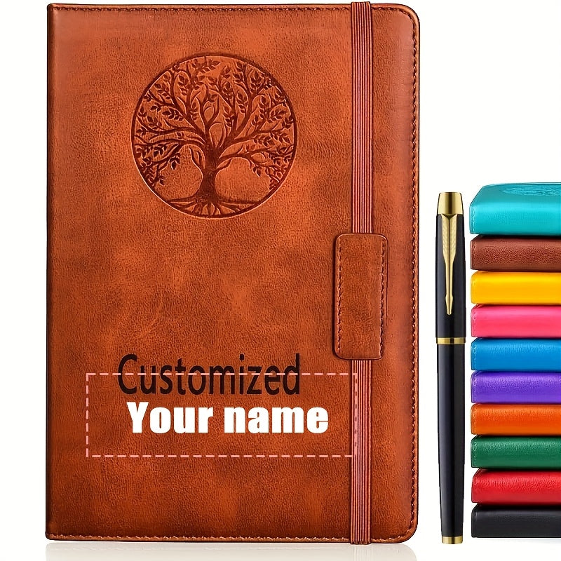 Personalized A5 Journal with Tree Cover & Pen