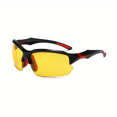 Men's Yellow Lens Night Vision Glasses for Cycling Golf Fishing Running