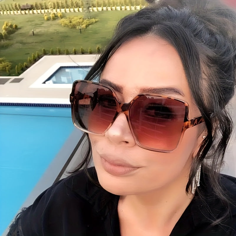 Square Sunglasses Gradient UV400 Unisex Eyewear