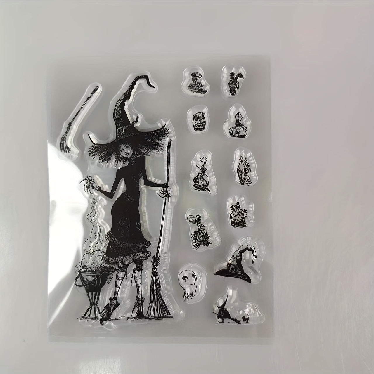 Halloween Witch Stamp for Scrapbooking Paper Craft Album Card
