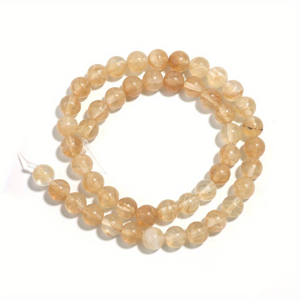 Natural Brown Crystal Round Beads 4-12mm