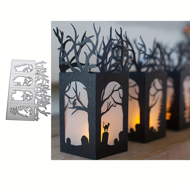Halloween 3D Lantern Die for DIY Card Making - 4 Pattern Molds
