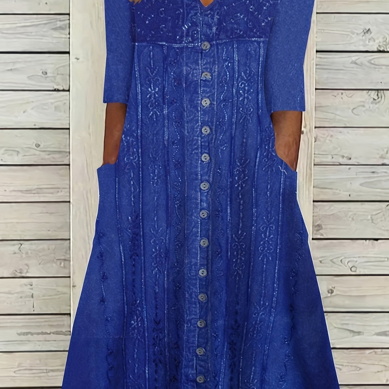  Casual Dress Women's Plus Print Short Sleeve Stretch Dress