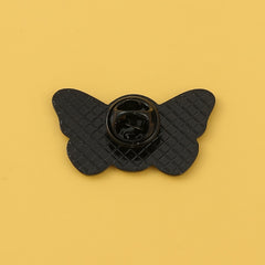 Men's Moth Skull Novelty Brooch