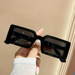 Y2K Rectangle Jelly Sunglasses UV400 Sun Shades