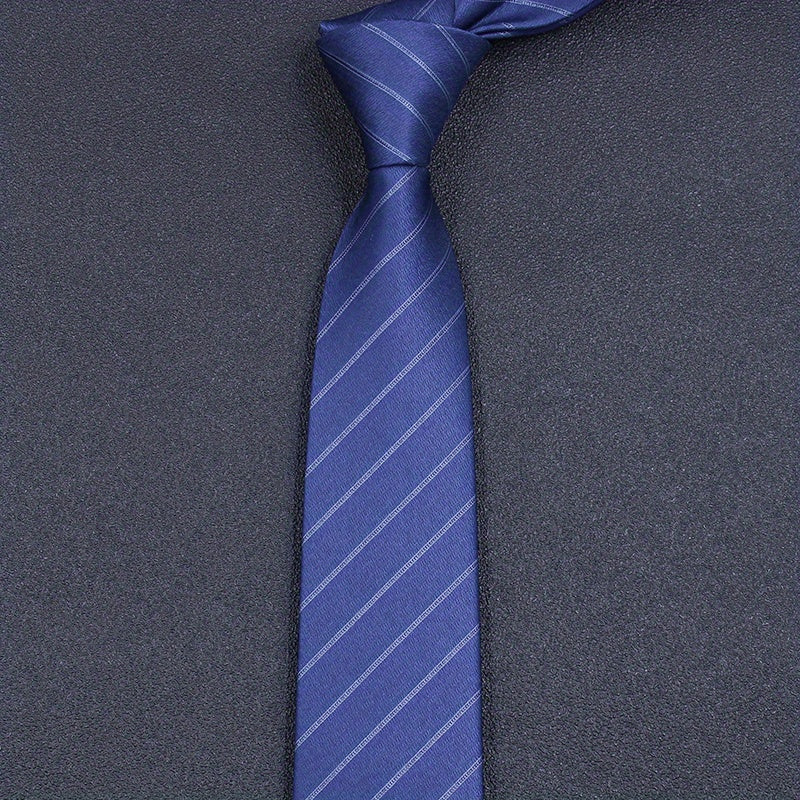 Polyester Stripe Tie Business Necktie For Men