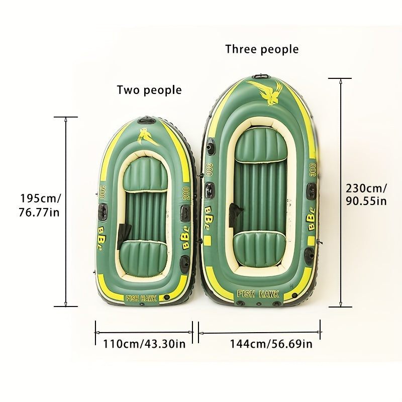 Thickened Inflatable Surfing Boat For 2-3 People, Hand Pump Included