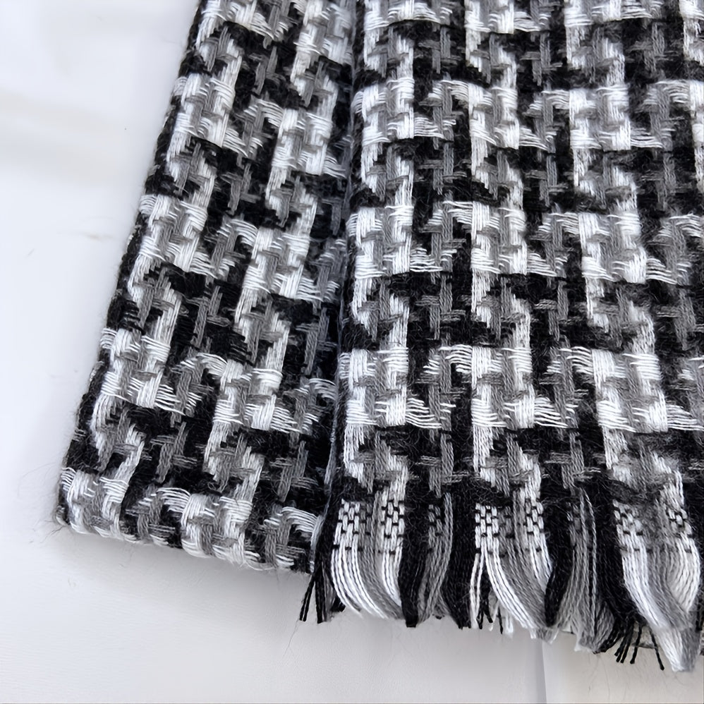 Women Fall Winter Scarf Classic Warm Soft Shawl Scarf Hand Knit
