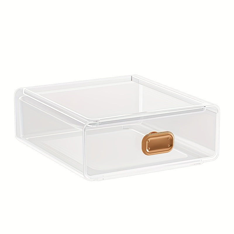 Stackable Desktop Storage Box for Cosmetic and Office Supplies
