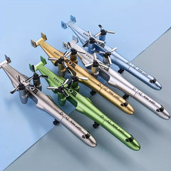 Creative Helicopter Foldable Mini Airplane Model Toy Pen