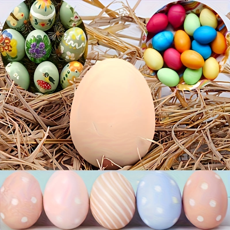 Realistic Bouncing Eggs Prank Toys for DIY Painting - Pack of 6