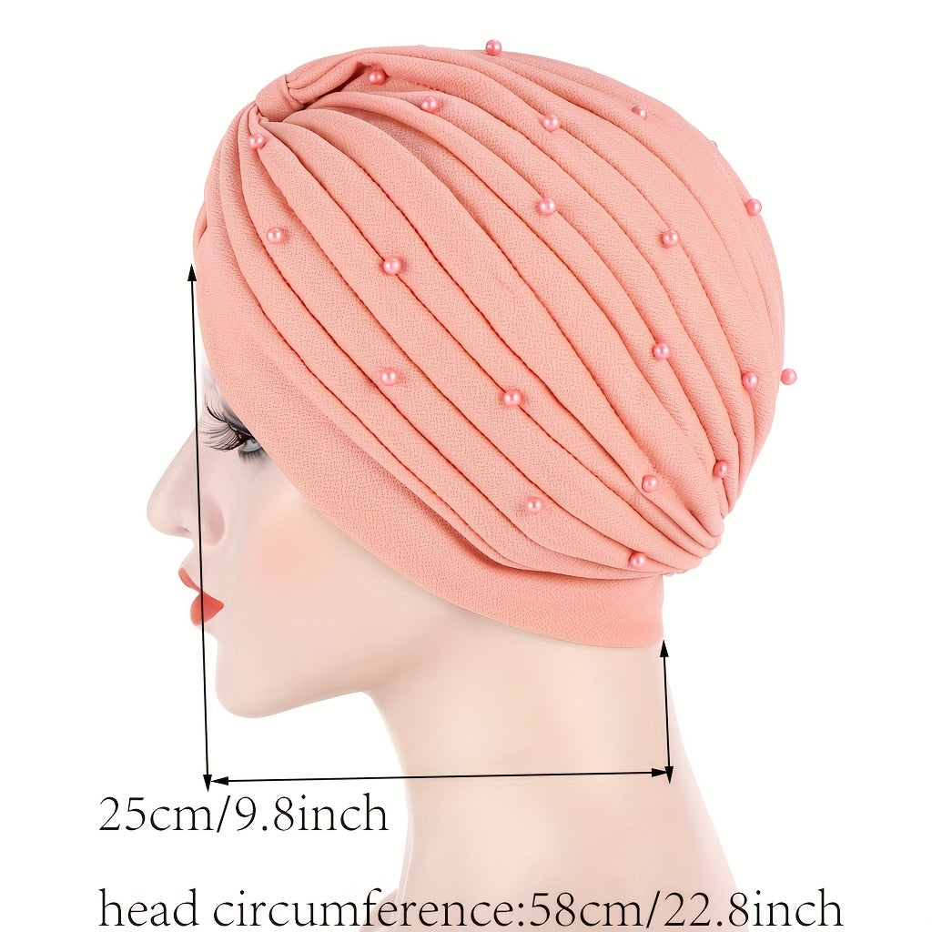 Beads Candy Turban Lightweight Head Scarf Ramadan Head Wrap