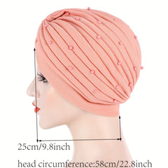 Beads Candy Turban Lightweight Head Scarf Ramadan Head Wrap
