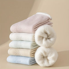 Plush Lined Socks Women's Mid Tube Stockings