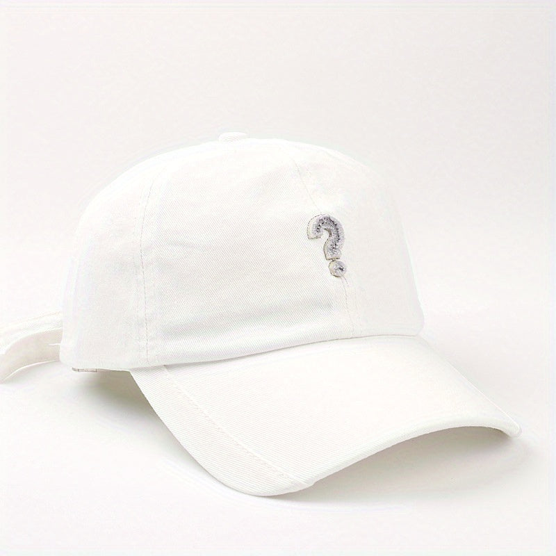 Vintage Mark Baseball Cap Street Retro Washed Denim Soft Top Curved Peaked Cap