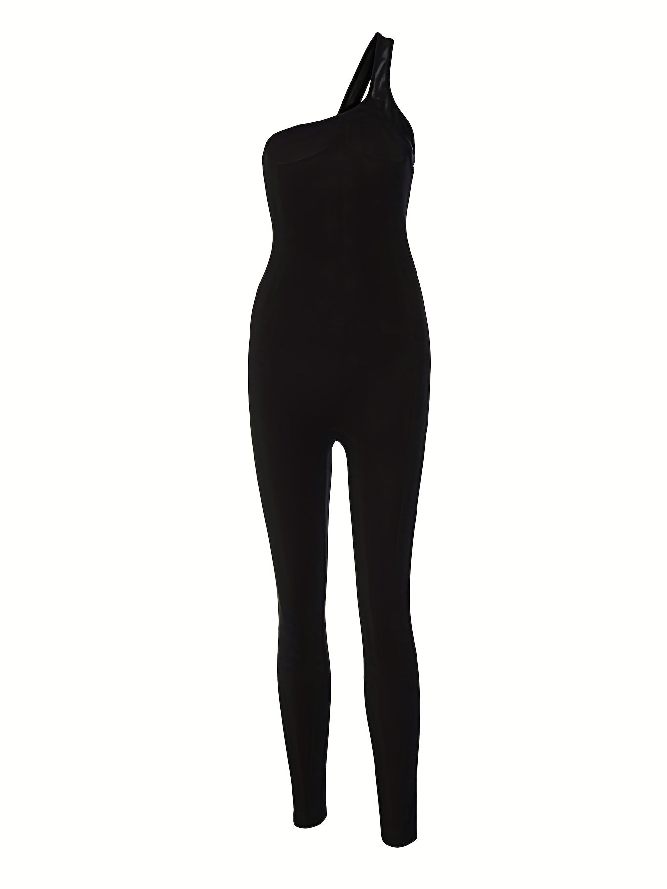 One Shoulder Jumpsuit Sleeveless Slim Fit Casual Spring Summer