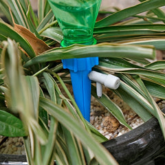 12pcs Watering Device Seepage Dripper with Switch Control Valve