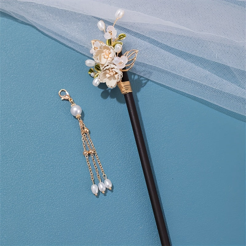 Chinese Style Flower Hairpin Vintage Hair Stick