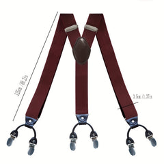 Men's Y Type Elastic Suspenders Adjustable Trousers Suspenders