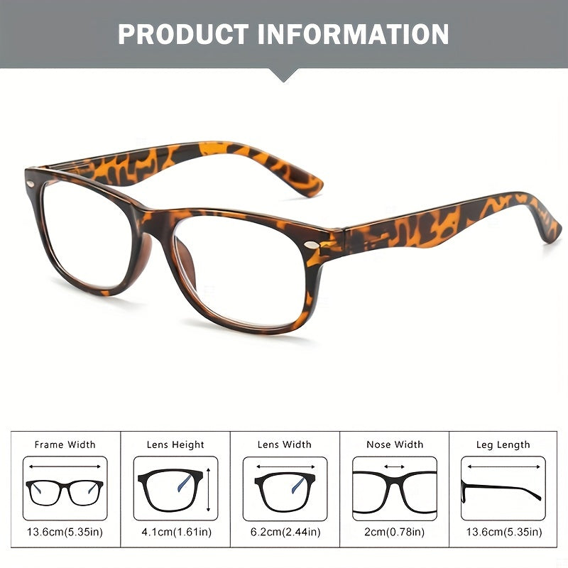 Men's Retro Reading Glasses Anti Light Protective Eyeglasses